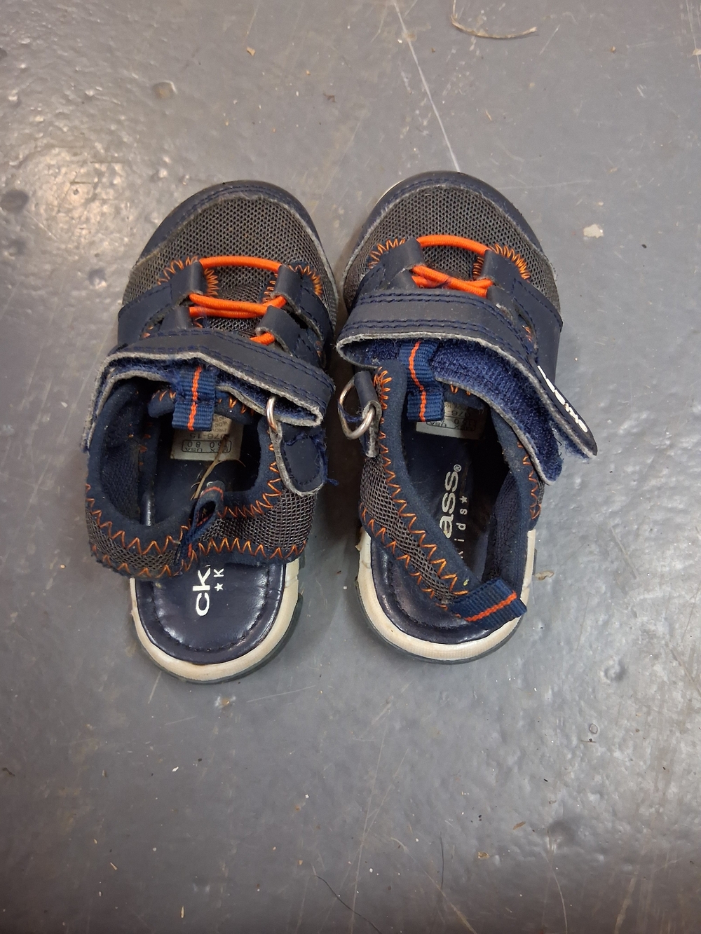 Carter's Navy and Orange Toddler Sandals